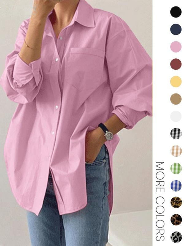Long Sleeve Collared Top