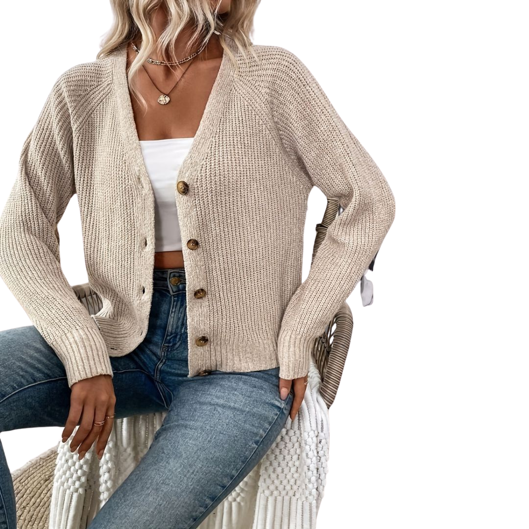 Zoe | Elegant Buttoned Women's Cardigan