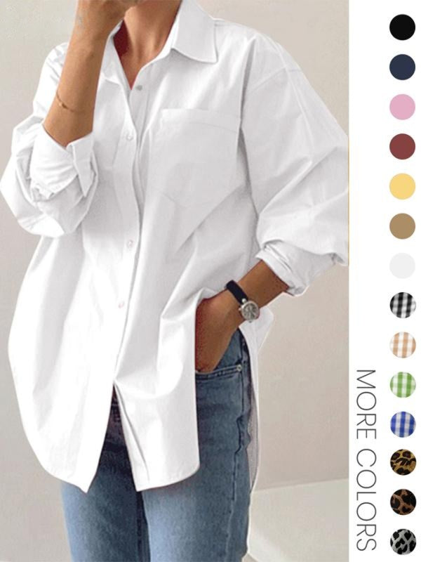 Long Sleeve Collared Top