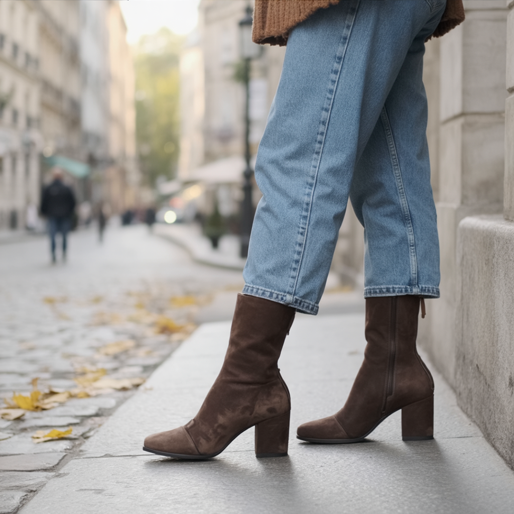 Square Toe Heeled Boots