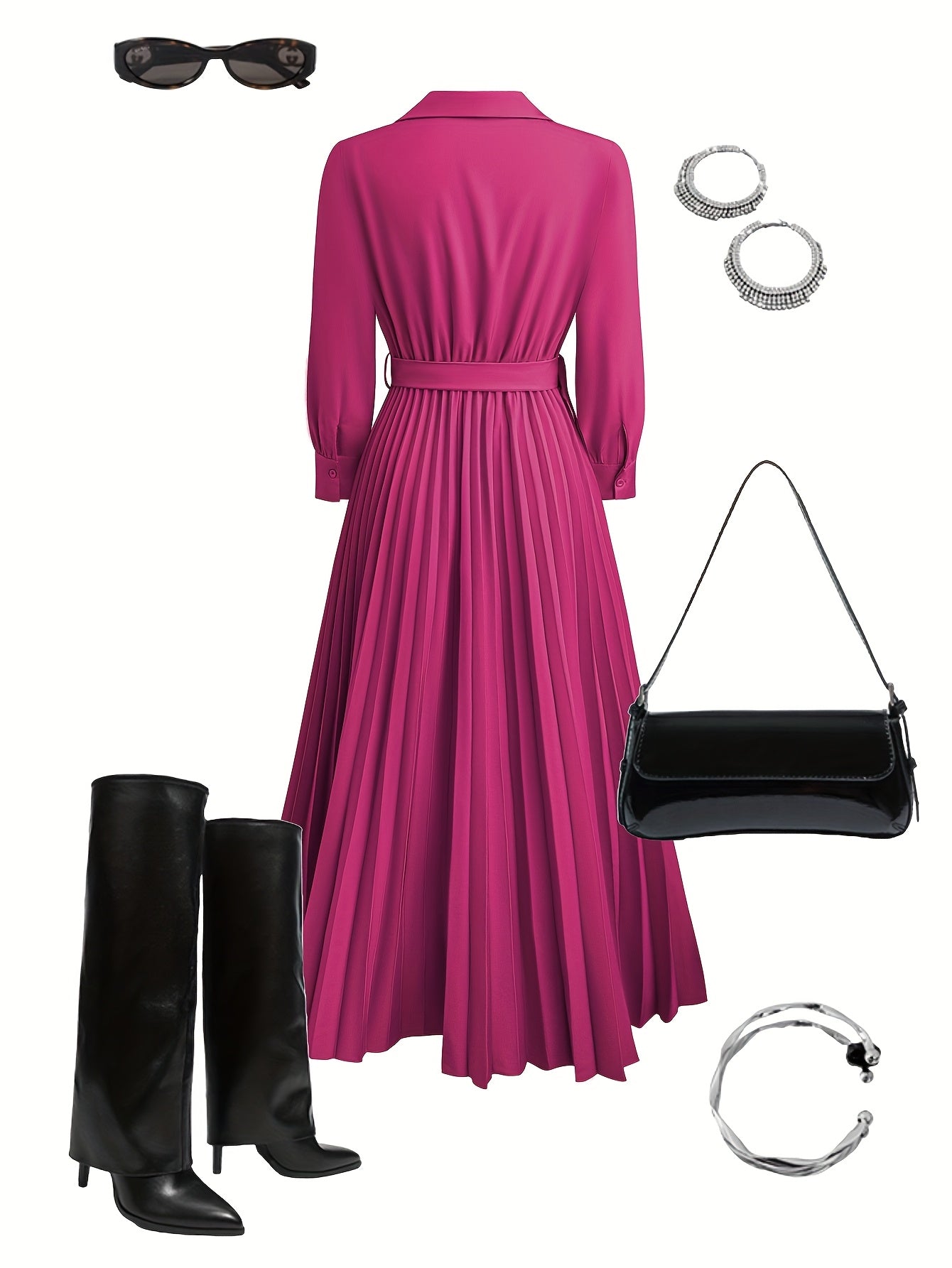 Margot Lane | Everyday Elegance Pleated Dress