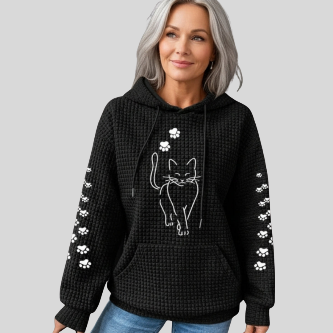 Helivra | Playful Graphic Fleece Hoodie