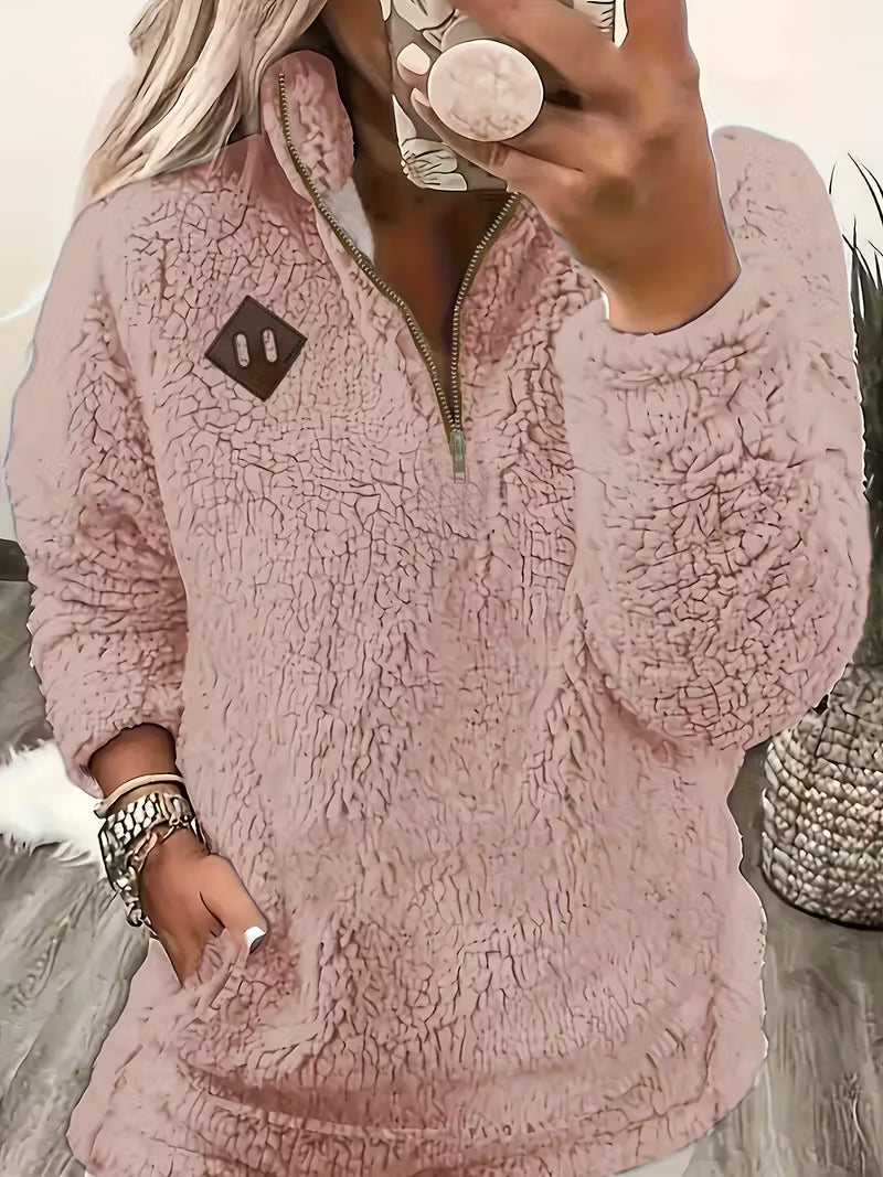 Elegant Zip-Up Sweater